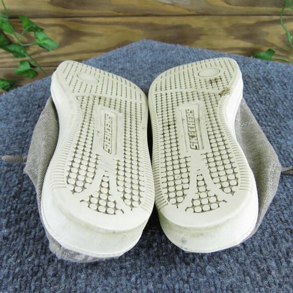 SKECHERS Women's Air-Cooled Sneaker Taupe Fabric Sz 6.5 Medium Gently Used 2025 - Picture 6 of 7